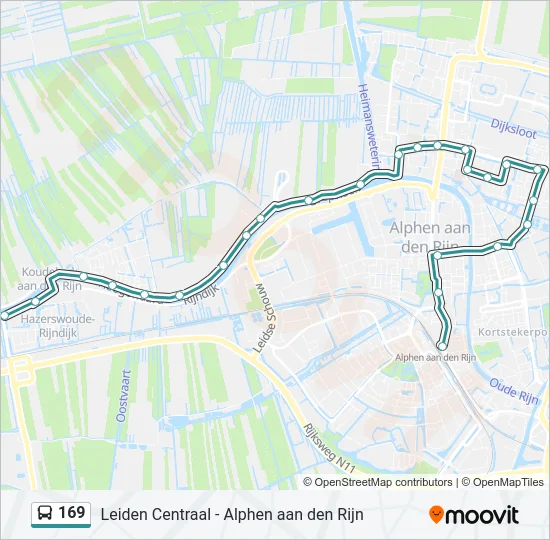 169 Bus Line Map