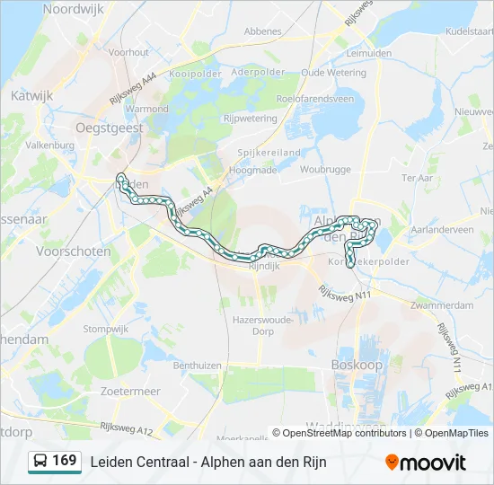 169 Bus Line Map