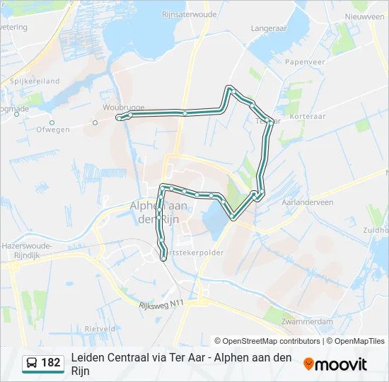 182 Bus Line Map
