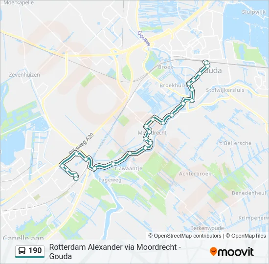 190 Bus Line Map