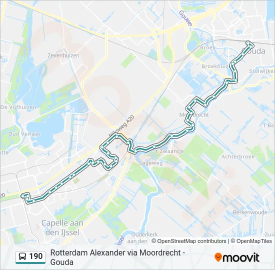 190 Bus Line Map