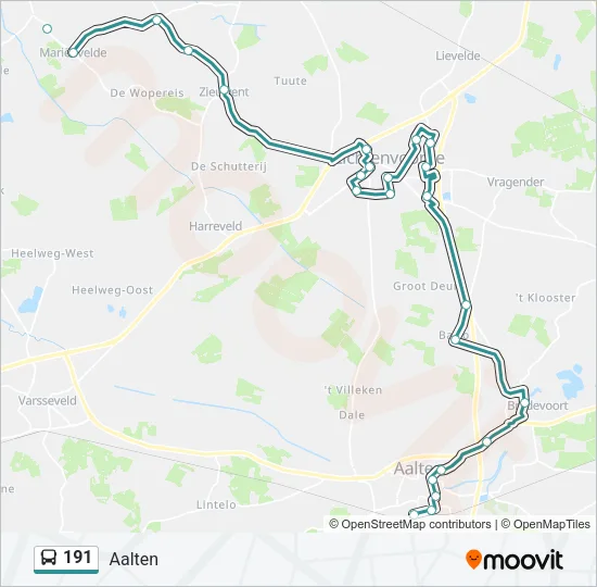 191 Bus Line Map