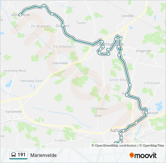191 Bus Line Map