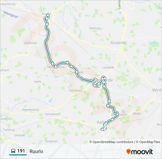 191 Bus Line Map