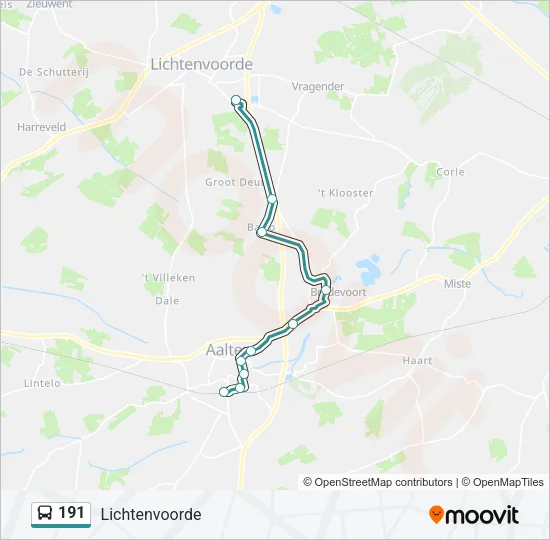 191 Bus Line Map