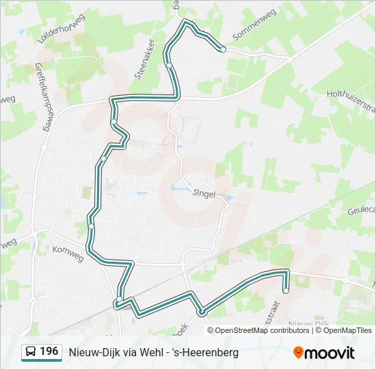 196 Bus Line Map