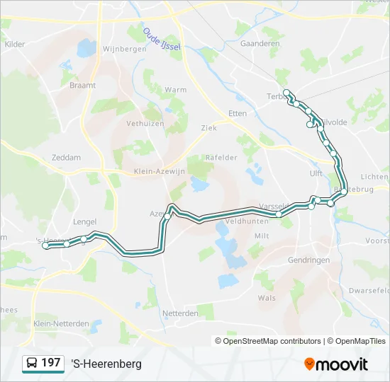 197 Bus Line Map