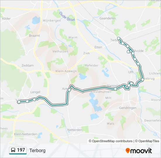 197 Bus Line Map