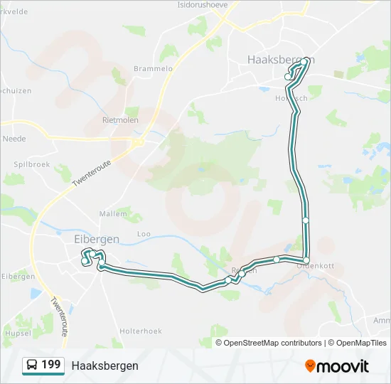 199 Bus Line Map