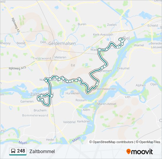 248 bus Line Map