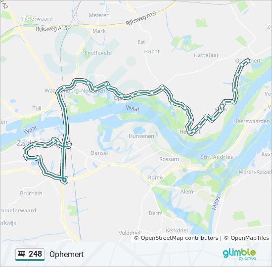 Bus 248 Route Map 248 Route: Schedules, Stops & Maps - Ophemert (Updated)