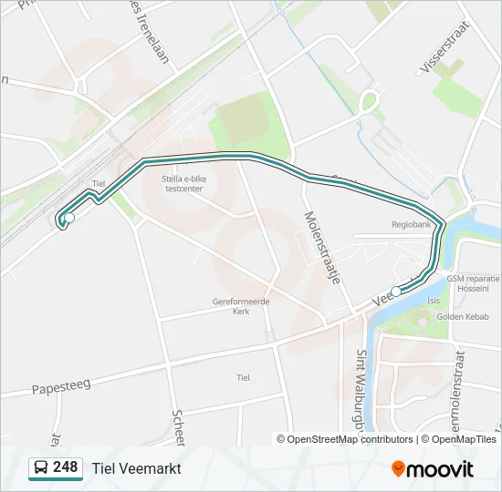 248 Bus Line Map