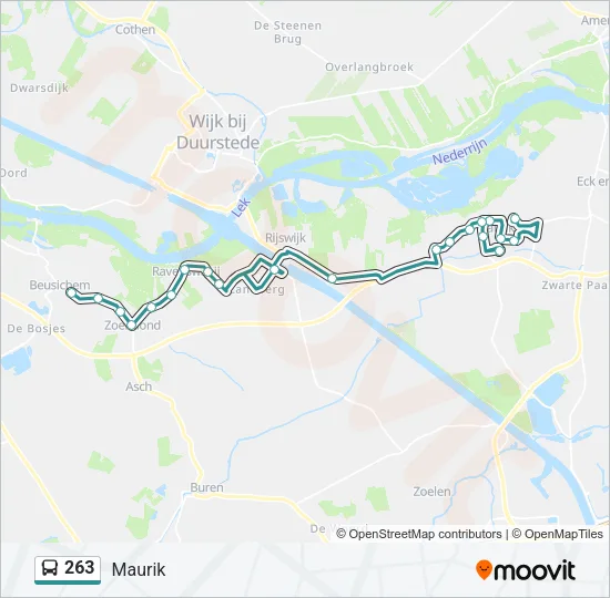 263 Bus Line Map