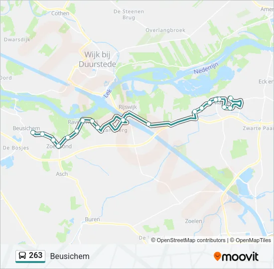 263 Bus Line Map