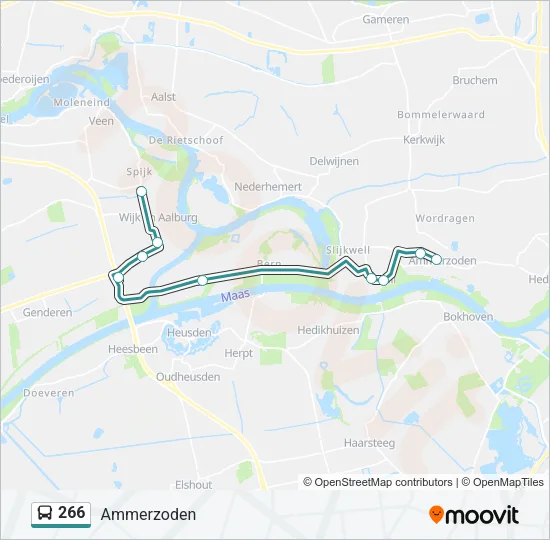 266 Bus Line Map