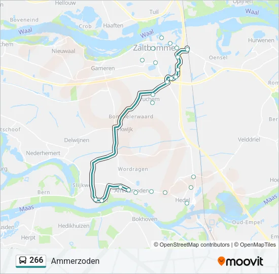 266 Bus Line Map