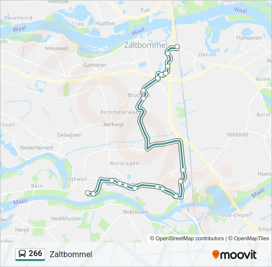 266 Bus Line Map