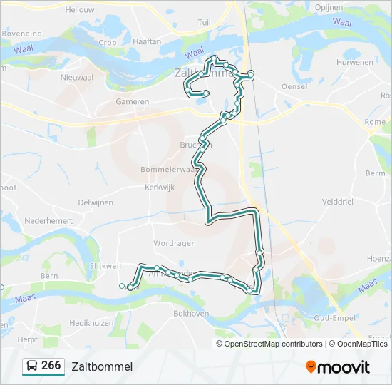 266 Bus Line Map