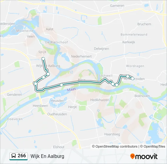 266 Bus Line Map