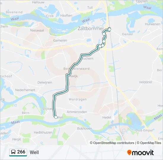 266 Bus Line Map