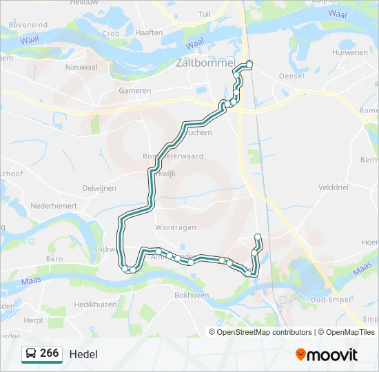 266 Bus Line Map