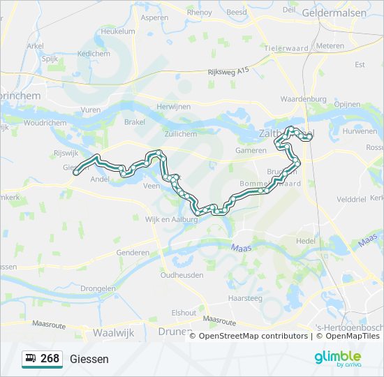 Bus 268 Route Map 268 Route: Schedules, Stops & Maps - Giessen (Updated)