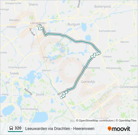 320 Bus Line Map