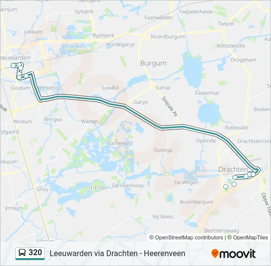 320 Bus Line Map