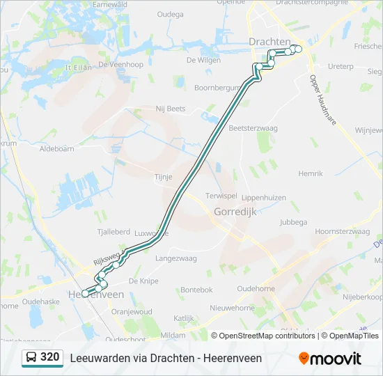 320 Bus Line Map