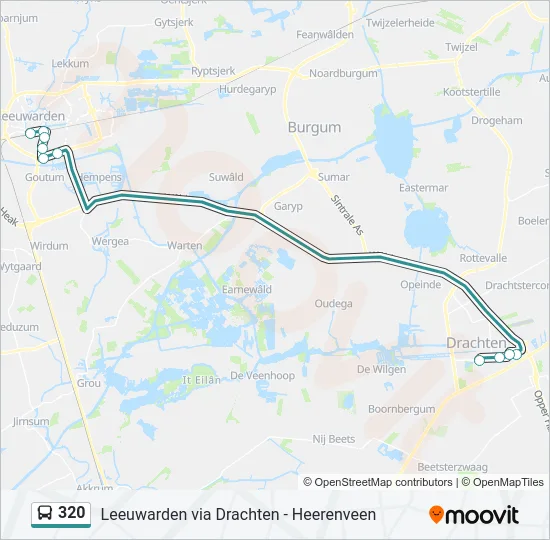 320 Bus Line Map