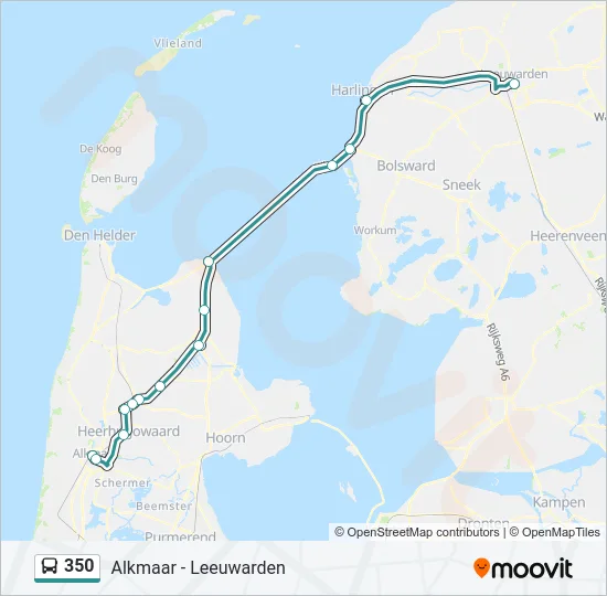 350 Bus Line Map
