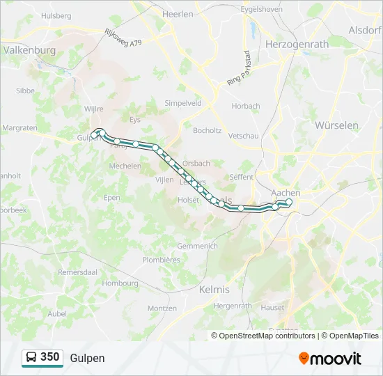 350 Bus Line Map