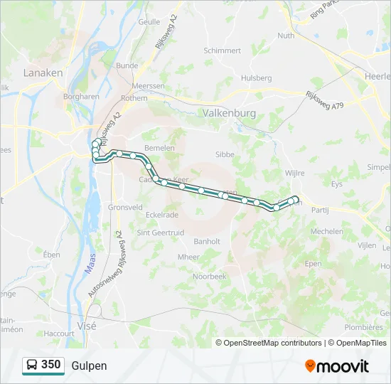 350 Bus Line Map