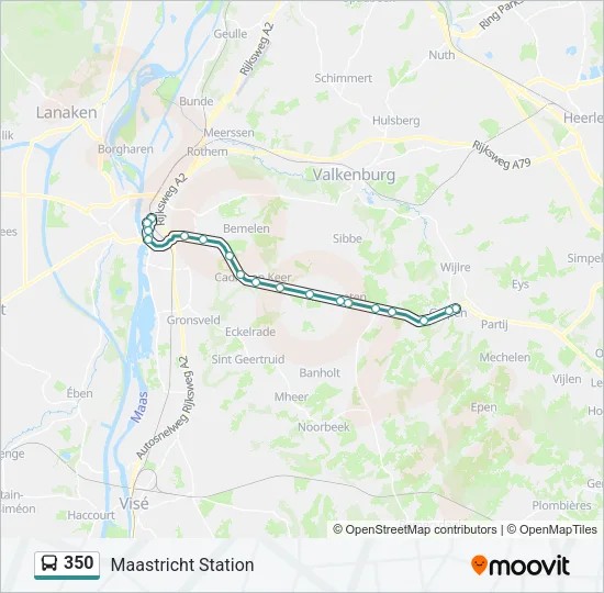 350 Bus Line Map