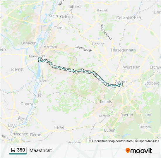 350 Bus Line Map