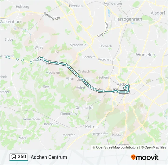 350 Bus Line Map
