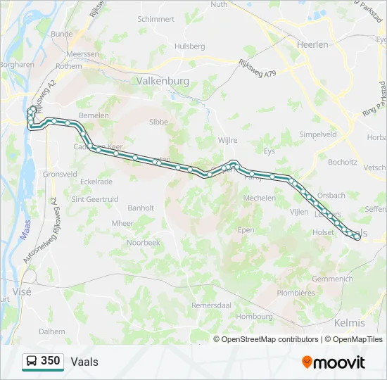 350 Bus Line Map