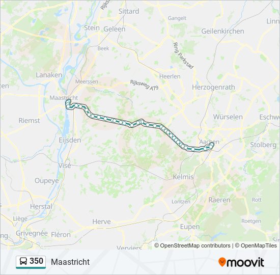 350 Route Fahrpläne, Haltestellen & Karten Maastricht (Aktualisiert)