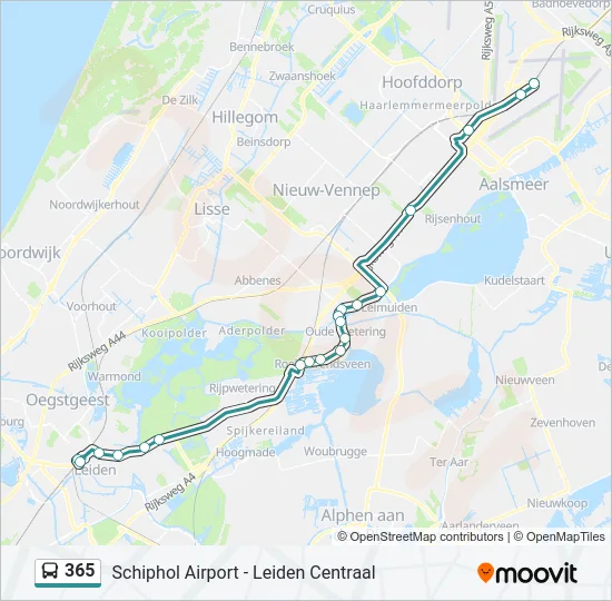 365 Bus Line Map