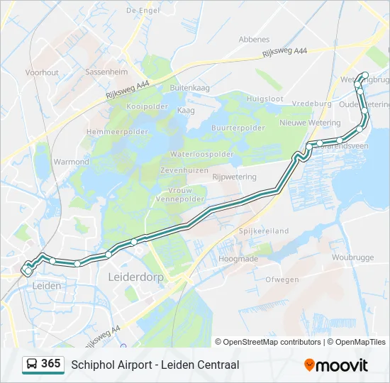 365 Bus Line Map