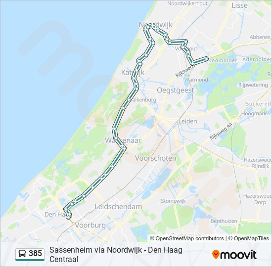 385 Route: Schedules, Stops & Maps - Den Haag Centraal (Updated)