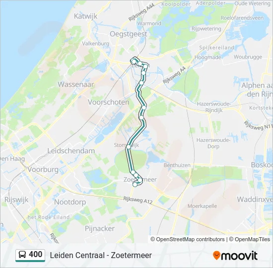 400 Bus Line Map