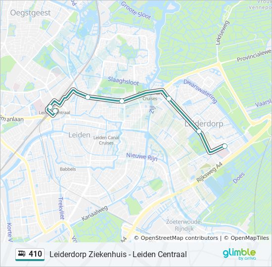Emigreren wasserette ritme 410 Route: Schedules, Stops & Maps - Leiderdorp Ziekenhuis (Updated)