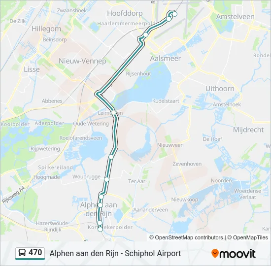 470 Bus Line Map