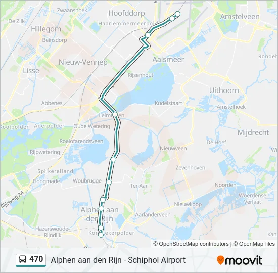 470 Bus Line Map