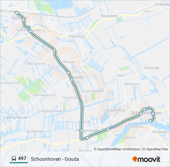 497 bus Line Map