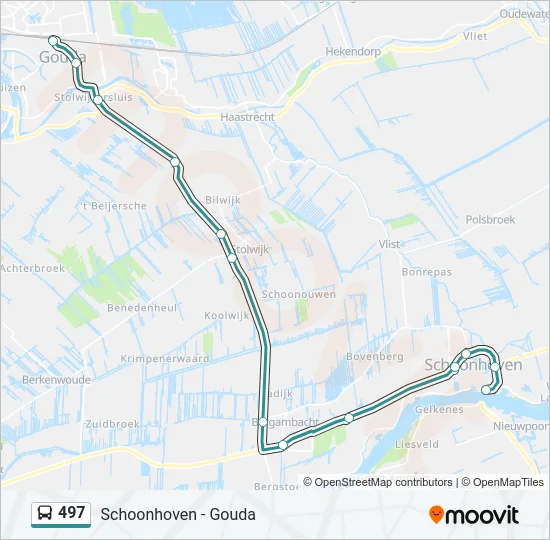 497 Bus Line Map