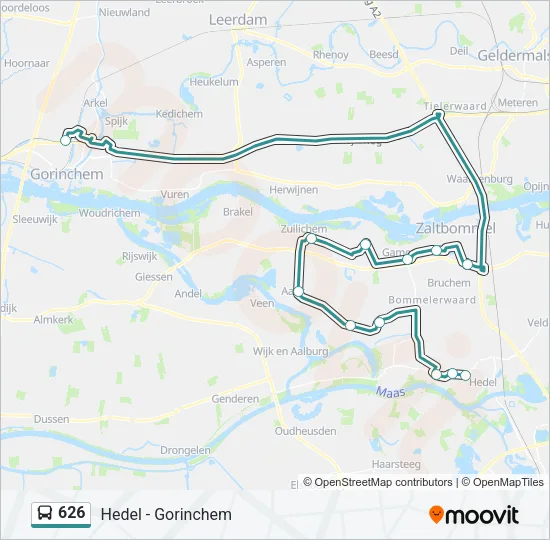 626 Bus Line Map
