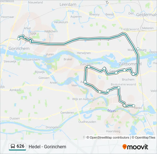 626 Bus Line Map