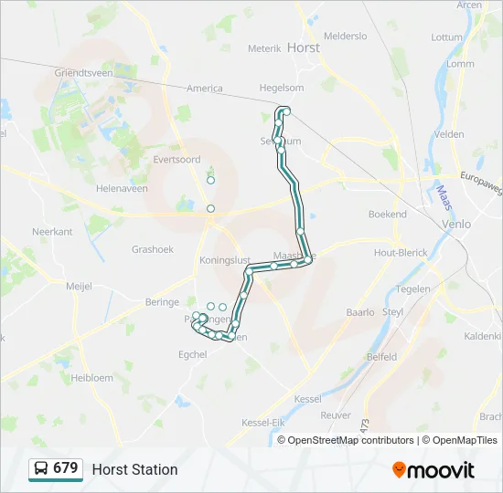 679 Bus Line Map